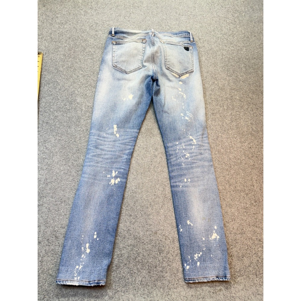 Joe's Jeans Mens Jeans The Legend Riza Blue‎ Denim 29x30 Skinny Kinetic Bleach - Picture 2 of 11